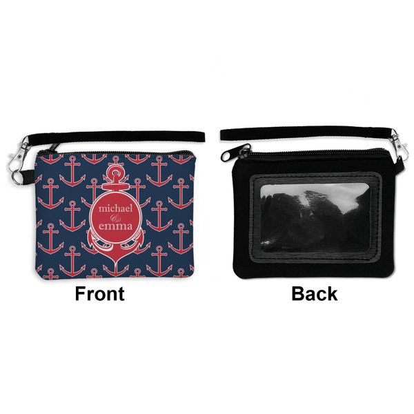 All Anchors Wristlet ID Cases - Front & Back