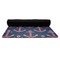 All Anchors Yoga Mat Rolled up Black Rubber Backing