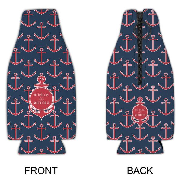 All Anchors Zipper Bottle Cooler - APPROVAL