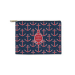 All Anchors Zipper Pouch - Small - 8.5"x6" (Personalized)