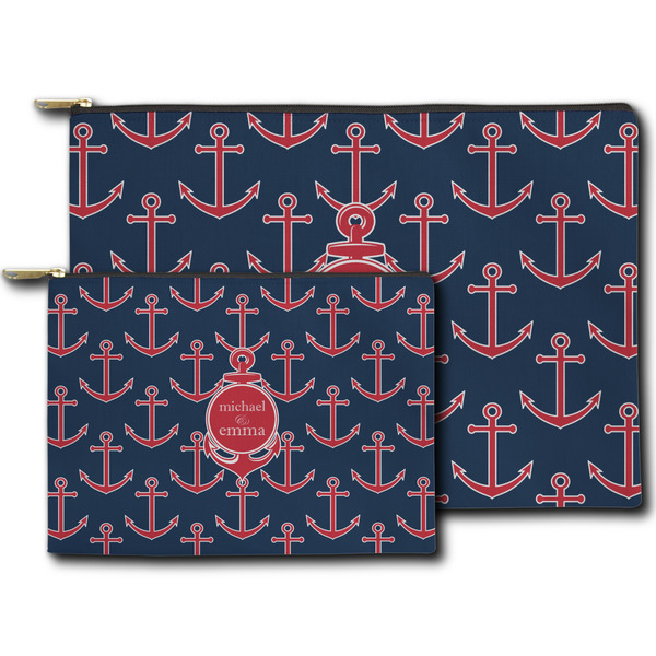 All Anchors Zippered Pouches - Size Comparison