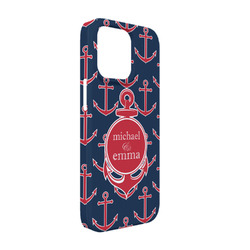 All Anchors iPhone Case - Plastic - iPhone 13 (Personalized)