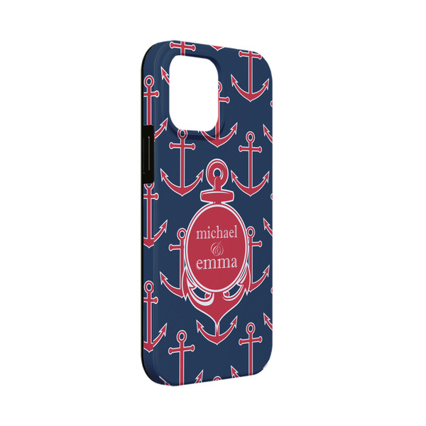 Custom All Anchors iPhone Case - Rubber Lined - iPhone 13 Mini (Personalized)