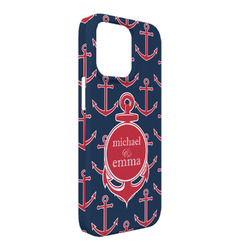 All Anchors iPhone Case - Plastic - iPhone 13 Pro Max (Personalized)