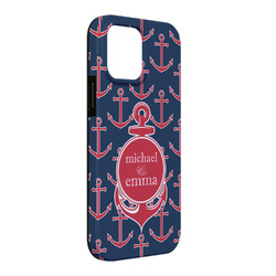 All Anchors iPhone Case - Rubber Lined - iPhone 13 Pro Max (Personalized)