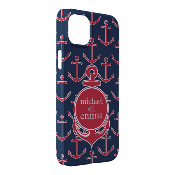 Custom All Anchors iPhone Case - Plastic - iPhone 14 Pro Max (Personalized)