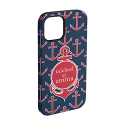 All Anchors iPhone Case - Rubber Lined - iPhone 15 (Personalized)