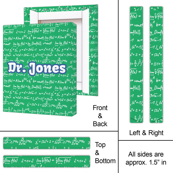 Equations 11x14 - Canvas Print - Approval