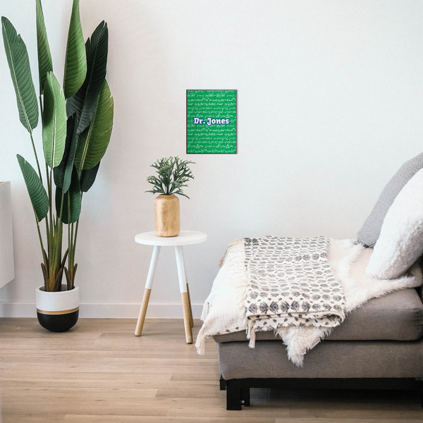 Equations 11x14 Wood Print - In Context