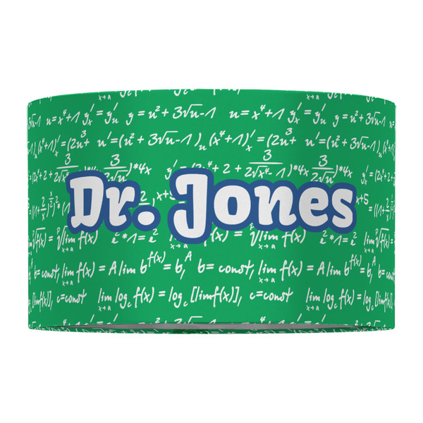 Equations 12" Drum Lampshade - FRONT (Fabric)