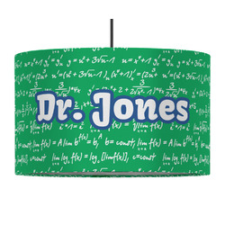 Equations 12" Drum Pendant Lamp - Fabric (Personalized)