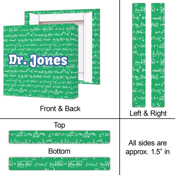 Equations 12x12 - Canvas Print - Approval