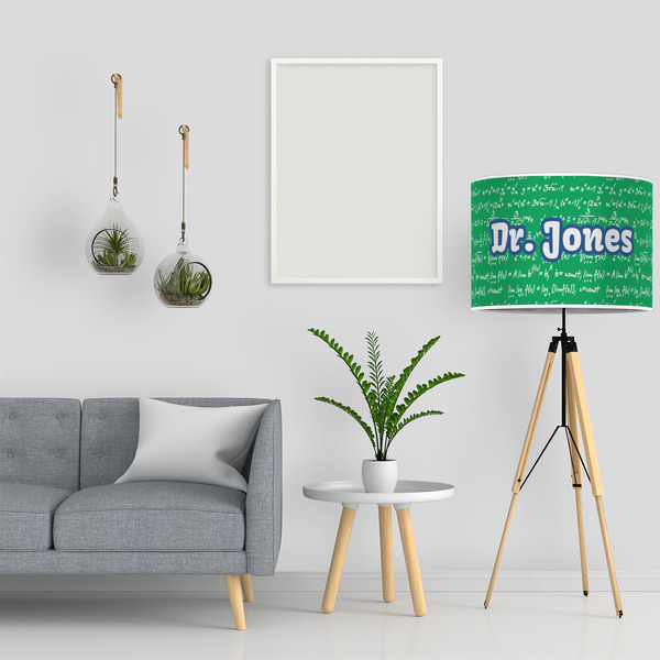 Equations 16" Drum Lampshade - LIFESTYLE