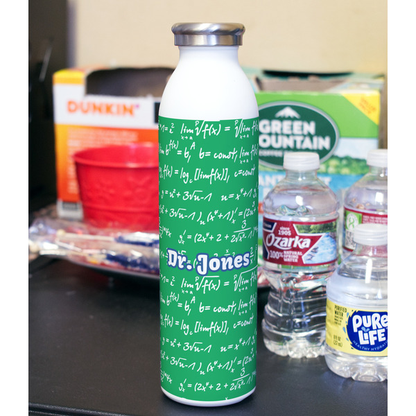 Equations 20oz Water Bottles - Full Print - In Context