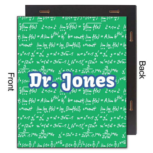 Equations 20x24 Wood Print - Front & Back View