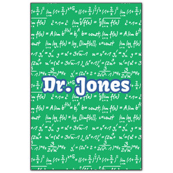 Equations Wood Print - 20x30 (Personalized)
