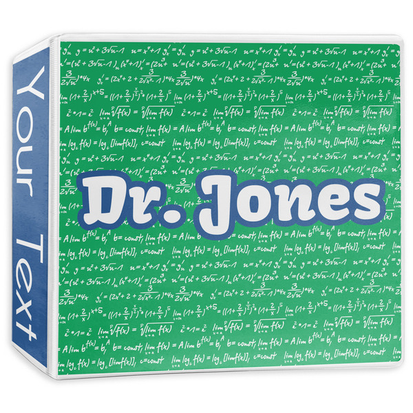 Custom Equations 3-Ring Binder - 3 inch (Personalized)