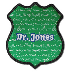 Equations Iron On Shield Patch C w/ Name or Text