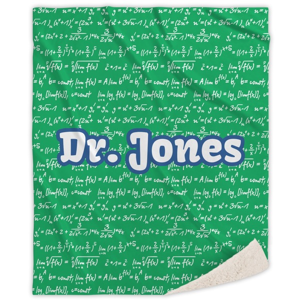 Custom Equations Sherpa Throw Blanket - 60"x80" (Personalized)