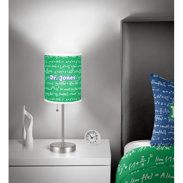 Equations 7 inch drum lamp shade - in room