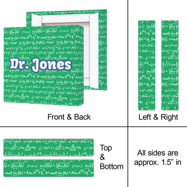 Equations 8x8 - Canvas Print - Approval