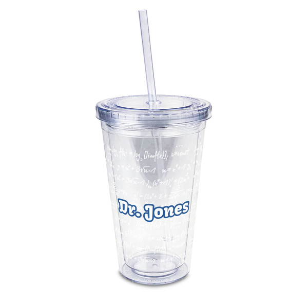 Custom Equations 16oz Double Wall Acrylic Tumbler with Lid & Straw - Full Print (Personalized)
