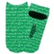 Equations Adult Ankle Socks - Single Pair - Front and Back