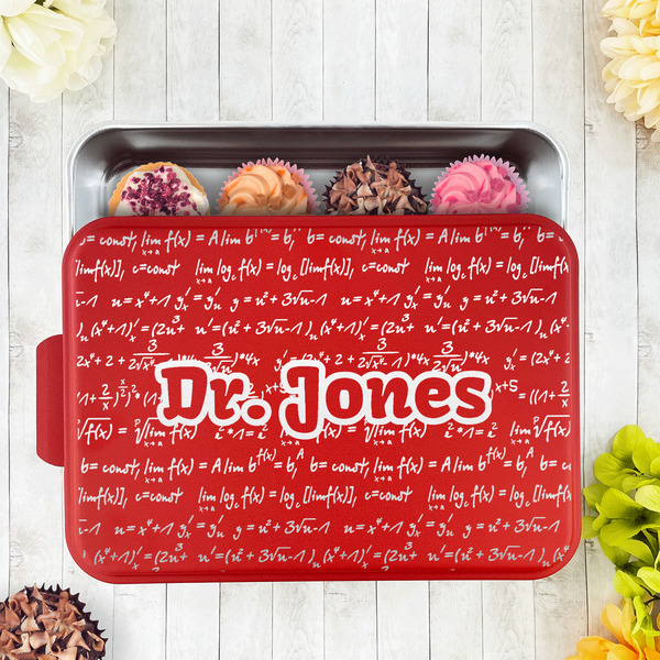 Equations Aluminum Baking Pan - Red Lid - LIFESTYLE