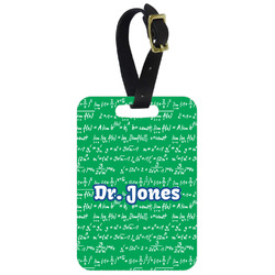Equations Metal Luggage Tag w/ Name or Text