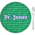 Equations 8" Glass Appetizer / Dessert Plates - Single or Set (Personalized)