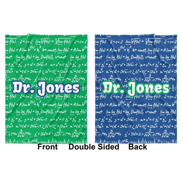 Equations Baby Blanket (Double Sided - Printed Front and Back)
