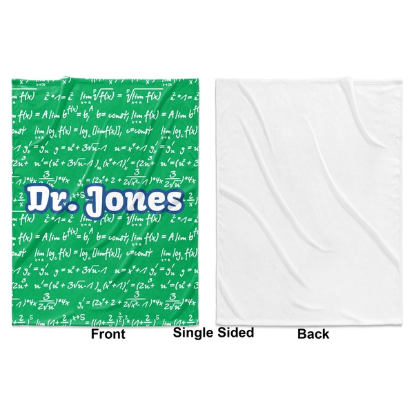 Equations Baby Blanket (Single Side - Printed Front, White Back)