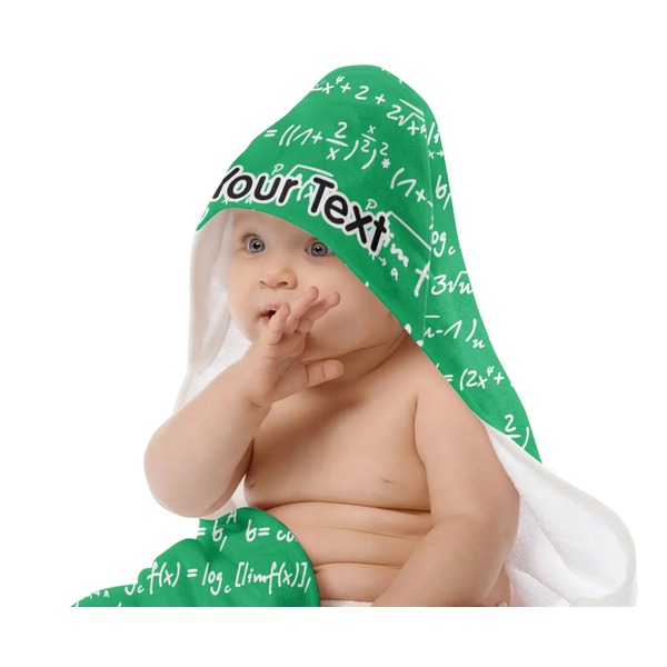 Equations Baby Hooded Towel on Child