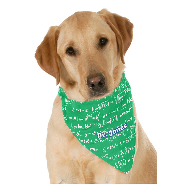 Custom Equations Dog Bandana Scarf w/ Name or Text