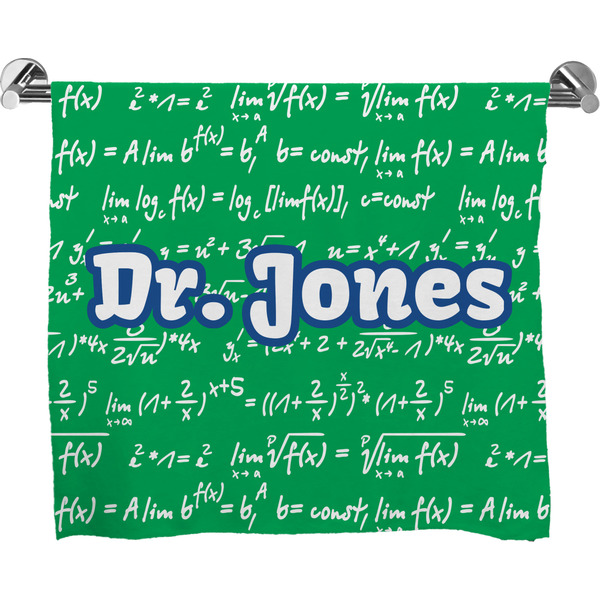 Custom Equations Bath Towel (Personalized)