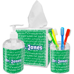 Equations Acrylic Bathroom Accessories Set w/ Name or Text