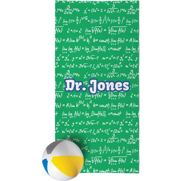 Custom Equations Beach Towel (Personalized)