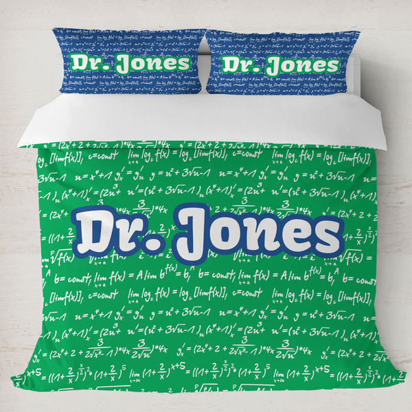 Custom Equations Duvet Cover Set - King (Personalized)