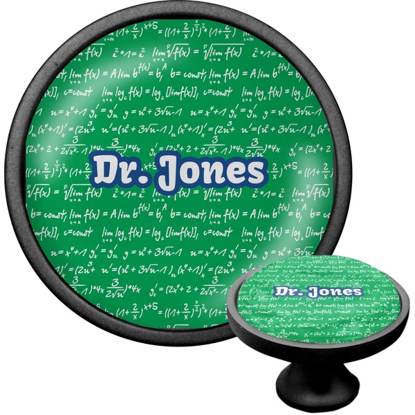 Custom Equations Cabinet Knob (Black) (Personalized)