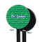 Equations Black Plastic 5.5" Stir Stick - Single Sided - Round - Front & Back
