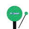 Equations 7" Round Plastic Stir Sticks - Black - Single Sided (Personalized)