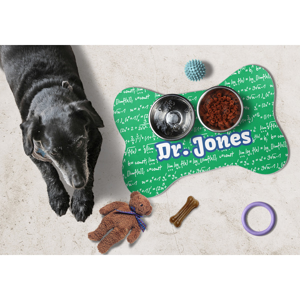 Equations Bone Shaped Mat w/ Food & Water