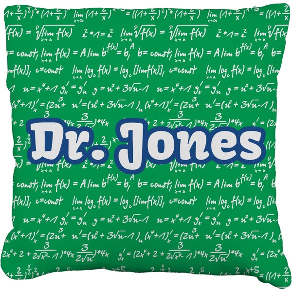 Custom Equations Faux-Linen Throw Pillow 16" (Personalized)