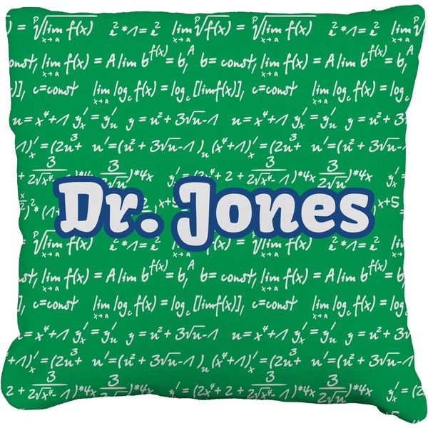 Custom Equations Faux-Linen Throw Pillow 20" (Personalized)