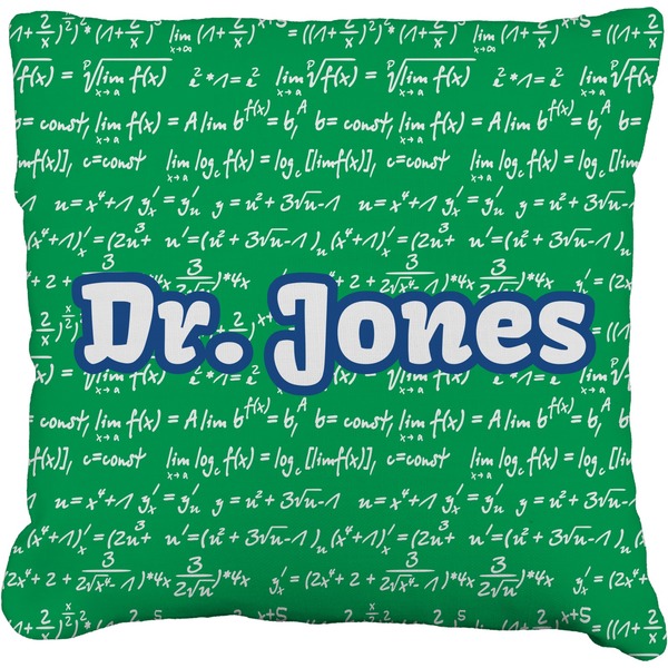 Custom Equations Faux-Linen Throw Pillow 26" (Personalized)