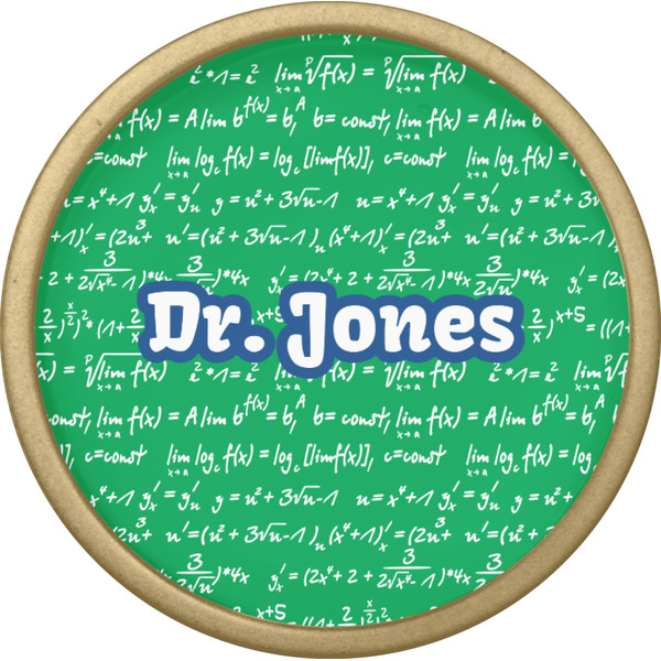 Equations Cabinet Knob - Gold - Front