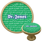 Equations Cabinet Knob - Gold (Personalized)