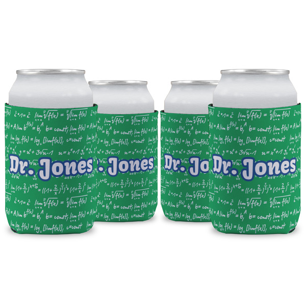 Custom Equations Can Cooler (12 oz) - Set of 4 w/ Name or Text