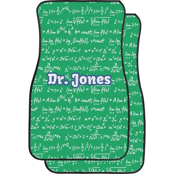Custom Equations Car Floor Mats (Front Seat) (Personalized)