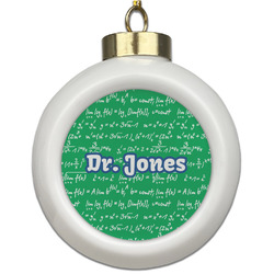 Equations Ceramic Ball Ornament (Personalized)